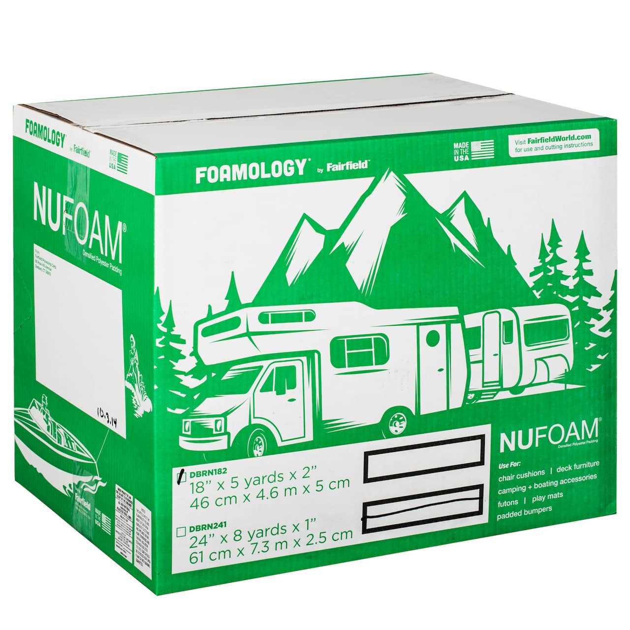 Foamology® NuFoam™ Polyester Padding, 18" x 5yd. x 2"